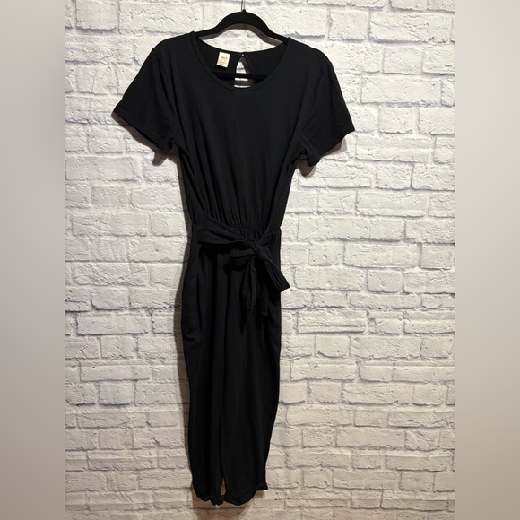 Smash + Tess x The Birds Papaya Black Tie Waist Jumpsuit XS - Picture 2 of 9